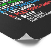 My Perfect DayビデオゲームTシャツゲカッコいいーム ポスター (角)