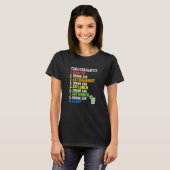 My Perfect Day Drink Gin おもしろい Lover Man Women Tシャツ (正面フル)