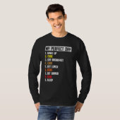 My Perfect Day Wake Up Code Software Developer Pro Tシャツ (正面フル)