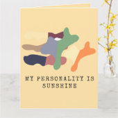 My Personality is Sunshine カード (黄色い花)