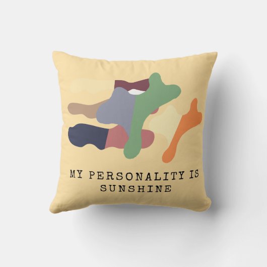 My Personality is Sunshine クッション (裏面)