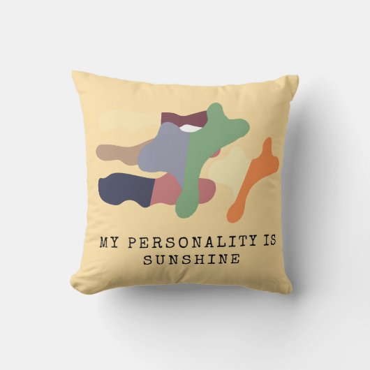 My Personality is Sunshine クッション (正面)