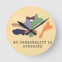 My Personality is Sunshine ラウンド壁時計