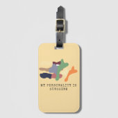 My Personality is Sunshine ラゲッジタグ (正面縦)