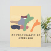 My Personality is Sunshine 招待状 (スタンド正面)