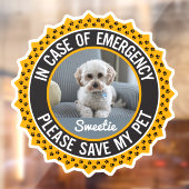 My Pet 救 Safety Alert名フォトのカスタム色 ウィンドウサイン (シート2)