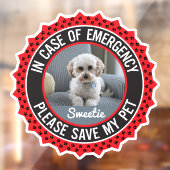 My Pet 救 Safety Alert名フォトのカスタム色 ウィンドウサイン (シート2)