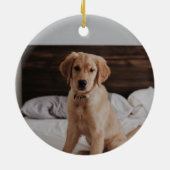 My Pet's First Christmas Wreath Ceramic Ornament セラミックオーナメント (裏面)