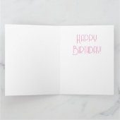 My Photo on Pinkハートとの誕生日 カード (内部)