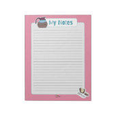 My Pink Coffee Notesメモ ノートパッド (回転)