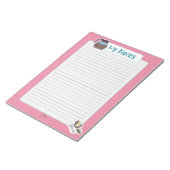 My Pink Coffee Notesメモ ノートパッド (アングル)