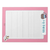 My Pink Coffee Notesメモ ノートパッド (正面)