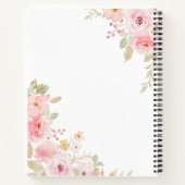 My Pink Rose Recipe Book, Personalized Cooking  ノートブック (裏面)