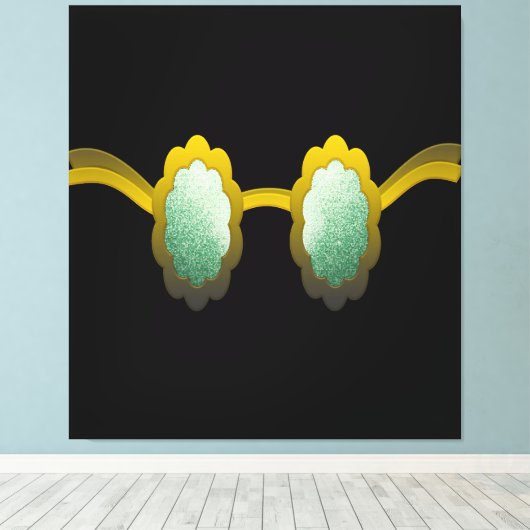 My Polarized Glasses are Ready キャンバスプリント (インサイチュ (ウッドフロア))