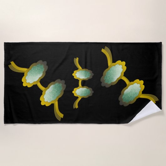 My Polarized Glasses are Ready ビーチタオル (正面)