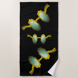 My Polarized Glasses are Ready ビーチタオル