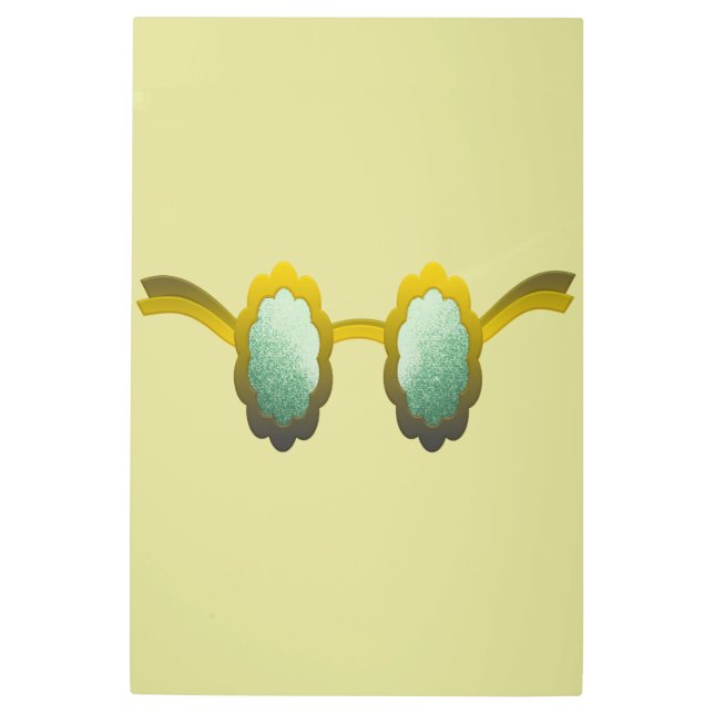 My Polarized Glasses are Ready メタルプリント (正面)