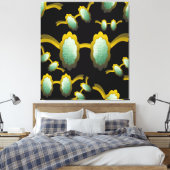 My Polarized Glasses are Ready Pattern キャンバスプリント (インサイチュ (寝室))