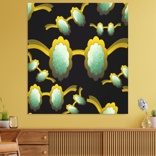 My Polarized Glasses are Ready Pattern キャンバスプリント (インサイチュ (リビング))