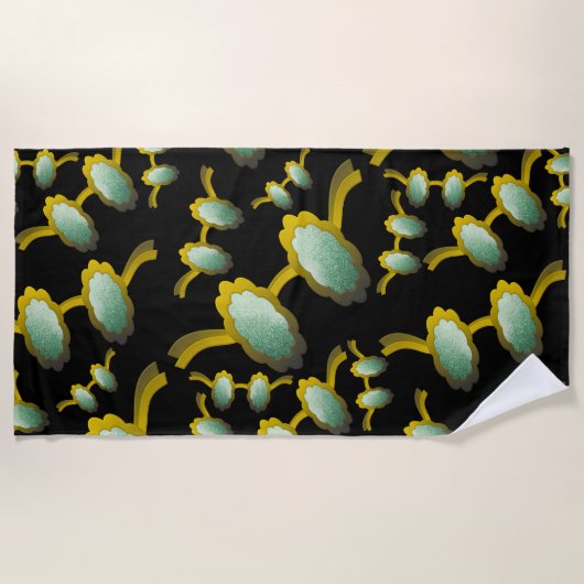 My Polarized Glasses are Ready Pattern ビーチタオル (正面)