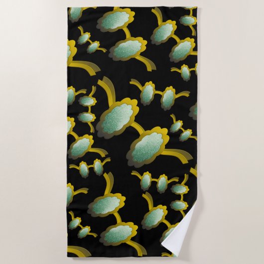 My Polarized Glasses are Ready Pattern ビーチタオル (正面)