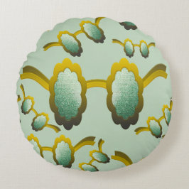 My Polarized Glasses are Ready Pattern ラウンドクッション