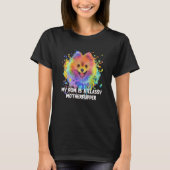 My Pom Is Classy Motherpupper Pomeranian Humor Pom Tシャツ (正面)