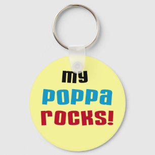 My Poppa Rocks Tシャツとギフト キーホルダー