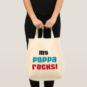 My Poppa Rocks Tシャツとギフト トートバッグ (正面(商品))