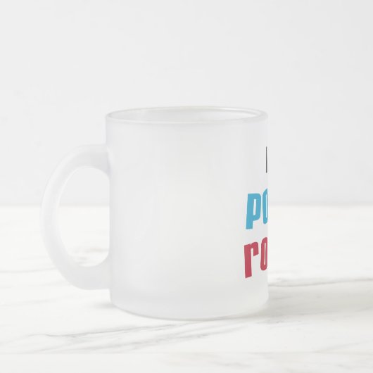 My Poppa Rocks Tシャツとギフト フロストグラスマグカップ (左)