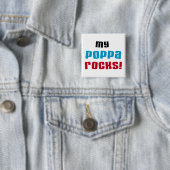 My Poppa Rocks Tシャツとギフト 缶バッジ (インサイチュ)
