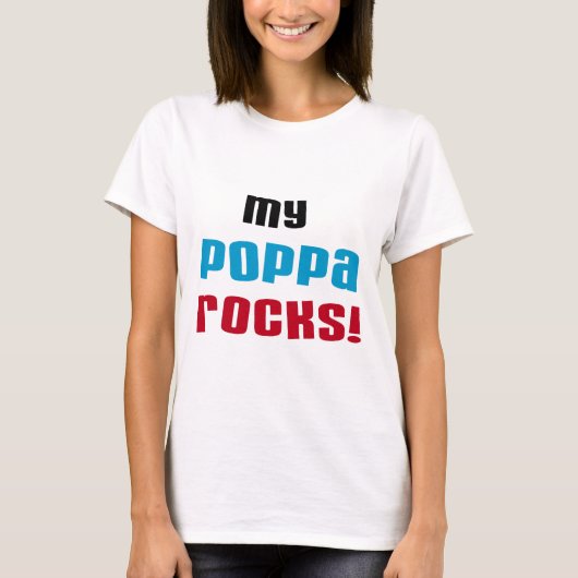 My Poppa Rocks Tシャツとギフト Tシャツ (正面)