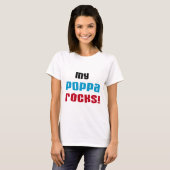 My Poppa Rocks Tシャツとギフト Tシャツ (正面フル)