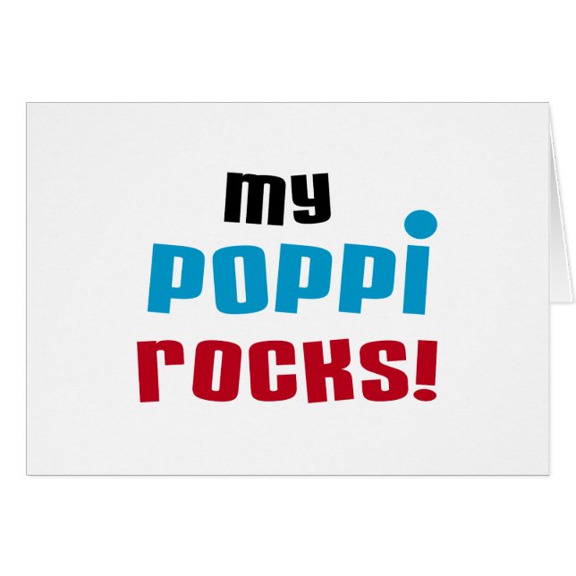 My Poppi Rocks Tシャツとギフト (正面横)