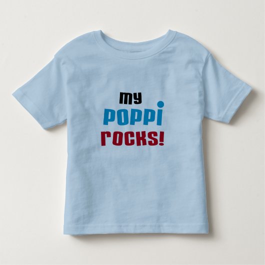 My Poppi Rocks Tシャツとギフト トドラーTシャツ (正面)