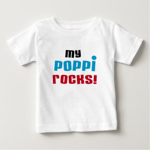 My Poppi Rocks Tシャツとギフト ベビーTシャツ