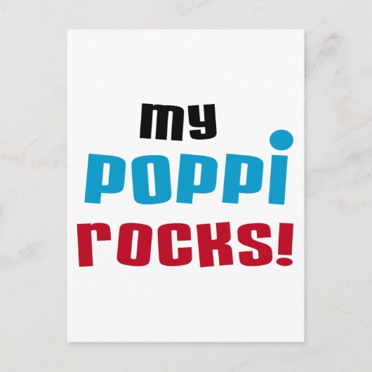 My Poppi Rocks Tシャツとギフト ポストカード (正面)