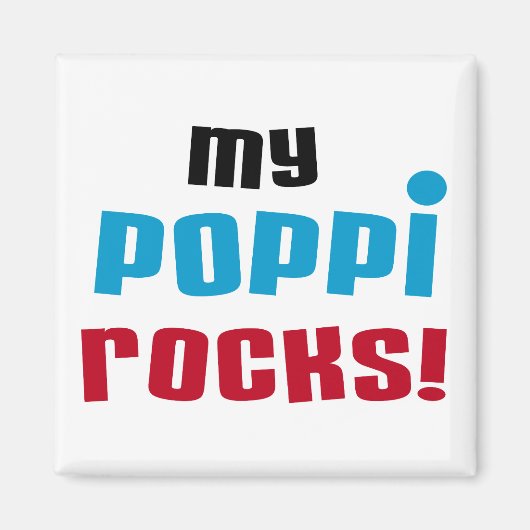 My Poppi Rocks Tシャツとギフト マグネット (正面)