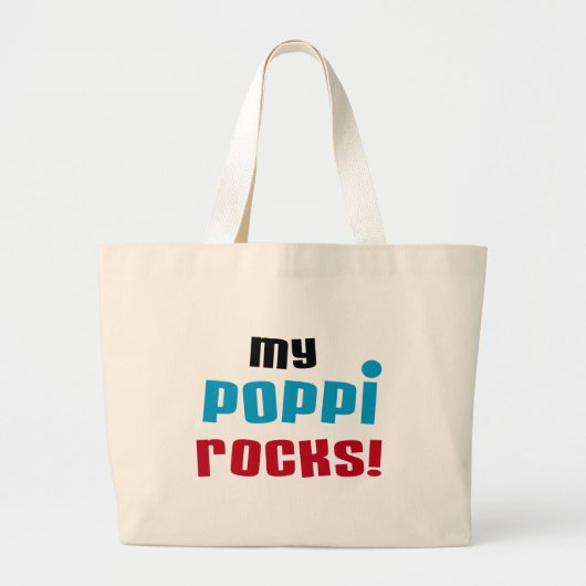 My Poppi Rocks Tシャツとギフト ラージトートバッグ (正面)