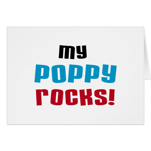 My Poppy Rocks Tシャツ&ギフト (正面横)