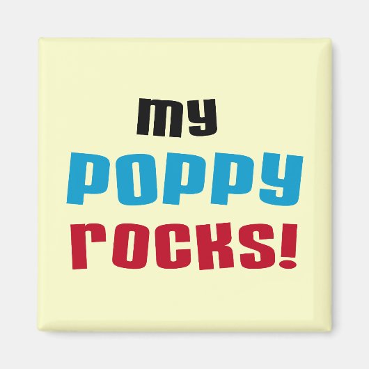My Poppy Rocks Tシャツ&ギフト マグネット (正面)