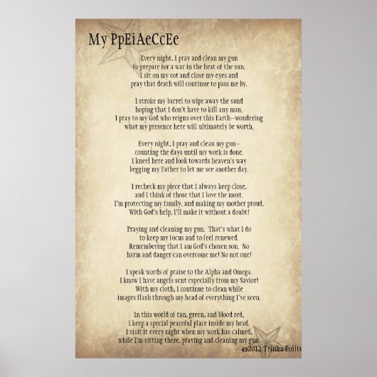 My PpEiAeCcEe ©2012 by Trinka Telegy (poster) ポスター (正面)