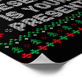 My Presence Is Your Present Ugly Christmas Funny X ポスター (角)