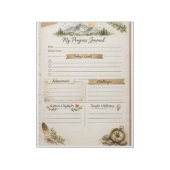 My Progress Journal Printable | Daily Reflection ノートパッド (回転)