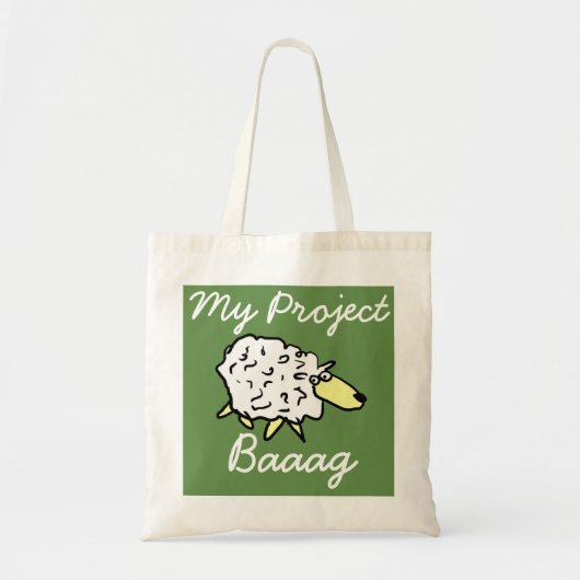 「My Project Baag」 Sheep Cartoon Projectバッグ トートバッグ (正面)
