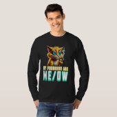 My Pronouns Are Meow Funny Kawaii Neko Cat Pronoun Tシャツ (正面フル)
