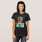 My Pronouns Are Meow Funny Kawaii Neko Cat Pronoun Tシャツ (正面フル)