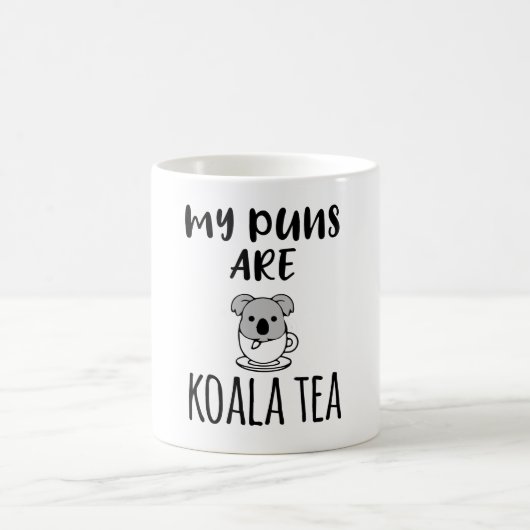 My Puns Are Koala Tea コーヒーマグカップ (中央)