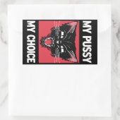 My Pussy My Choice Sticker 長方形シール (バッグ)