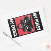 My Pussy My Choice Sticker 長方形シール (封筒)